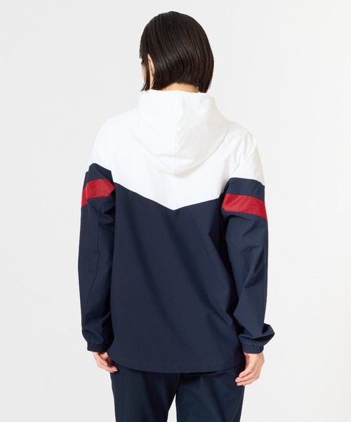 le coq sportif（ルコックスポルティフ）の「ルコックスポルティフ  サンスクリーンクロスジャケット（ナイロンジャケット・レディース・ネイビー/ホワイト/ブルー・M/L/XL）」の7枚目の写真