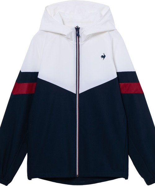 le coq sportif（ルコックスポルティフ）の「ルコックスポルティフ  サンスクリーンクロスジャケット（ナイロンジャケット・レディース・ネイビー/ホワイト/ブルー・M/L/XL）」の16枚目の写真