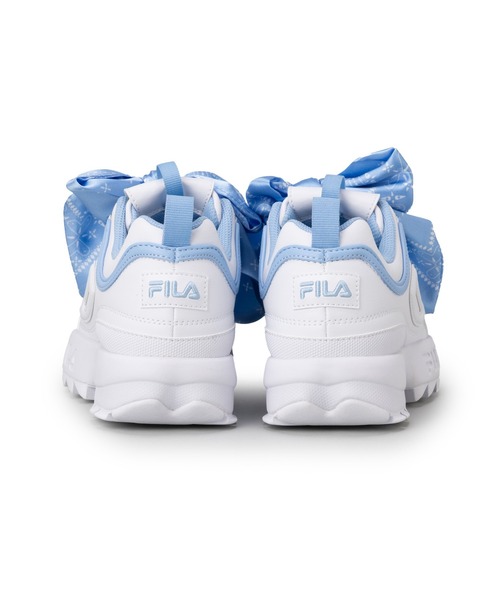 FILA(フィラ)の「DISRUPTOR 2 SCARF / ディスラプター2スカーフ / 厚底スニーカー(スニーカー・レディース・ホワイト×ブルー・23.0cm/23.5cm/24.0cm/24.5cm/25.0cm/25.5cm/26.0cm)」の3枚目の写真