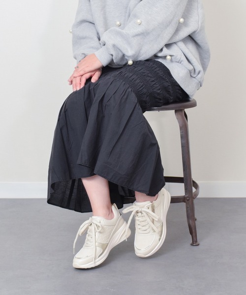 Tamaris(タマリス)の「【Tamaris】ヒールアップジップスニーカー(465804)(スニーカー・レディース・アイボリー/ホワイト・36/37/38/39/40)」の15枚目の写真