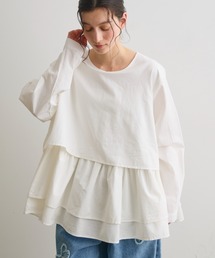 Crisp | レイヤードギャザーブラウス(シャツ/ブラウス)