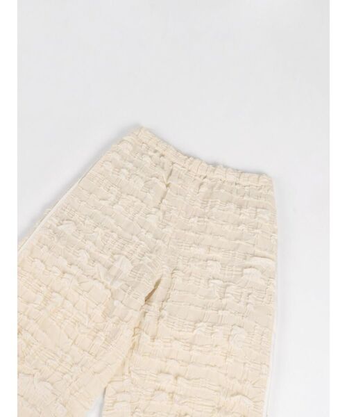 :ETHROF（イーサオブ）の「JACQUARD WIDE LINE PANTS（その他パンツ・レディース・ホワイト/ブラック・MEDIUM）」の21枚目の写真