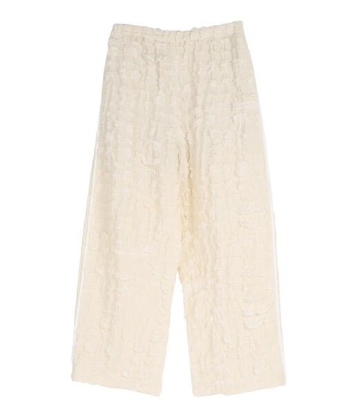 :ETHROF（イーサオブ）の「JACQUARD WIDE LINE PANTS（その他パンツ・レディース・ホワイト/ブラック・MEDIUM）」の20枚目の写真