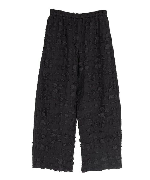 :ETHROF（イーサオブ）の「JACQUARD WIDE LINE PANTS（その他パンツ・レディース・ホワイト/ブラック・MEDIUM）」の19枚目の写真