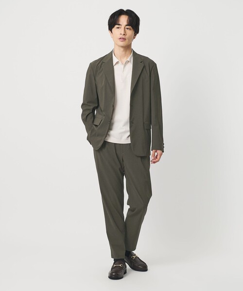 美品 ユナイテッドアローズ トラベルスーツ セットアップ TORAY リネン混 東レ/TORAY メランジ コンフォート ジャケット セットアップ対応