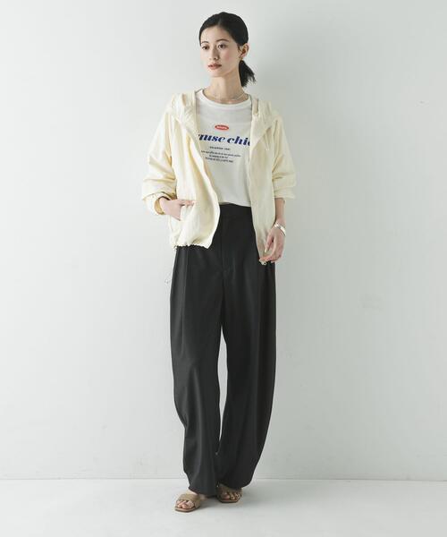 URBAN RESEARCH（アーバンリサーチ）の「タックカーブスラックス（その他パンツ・レディース・ブラウン/チャコールグレー・36/40/38）」の14枚目の写真