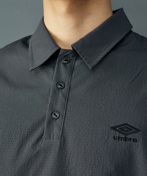 UMBRO × PUBLUX/アンブロ ＜機能性素材＞別注 ワンポイント ロゴ プル