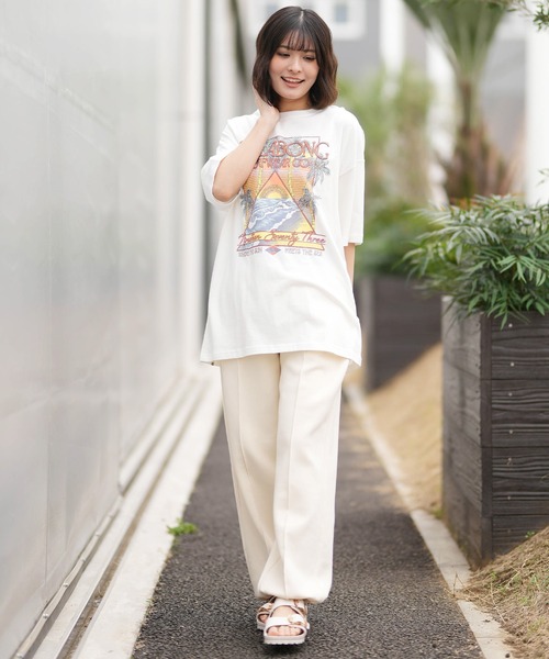 BILLABONG(ビラボン)の「BILLABONG/ビラボン 半袖 Tシャツ BG013213(Tシャツ/カットソー・レディース・ホワイト/オフホワイト/スミクロ・M/L)」の6枚目の写真