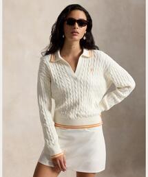 POLO GOLF（ポロ ゴルフ）の「ケーブルニット ポロカラー セーター（ニット/セーター）」