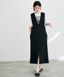 ADAM ET ROPE'（アダムエロペ）の「サロペットスカート（ジャンパースカート）」