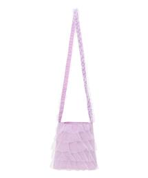 Samansa Mos2 Lagom（サマンサモスモスラーゴム）の「チュールフリルポシェット（ハンドバッグ）」