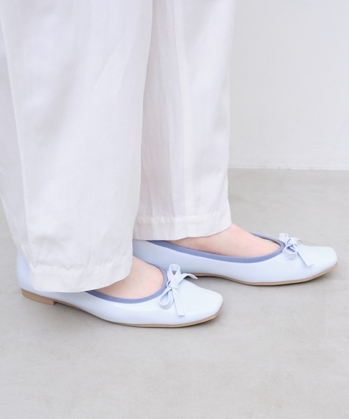 Launa lea(ラウナレア)の「【26春夏新作】【レイン対応】スクエアトゥバレエシューズ(RB7403A)(バレエシューズ・レディース・ミント/ライトピンク/ライトブルー・24.5cm/23.0cm/24.0cm/23.5cm/21.5cm/22.5cm/22.0cm/26.0cm/25.5cm/25.0cm)」の6枚目の写真