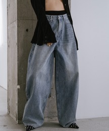 VION（ヴィオン）の「Stripe Wide Denim Pants / ストライプワイドデニムパンツ（デニムパンツ）」