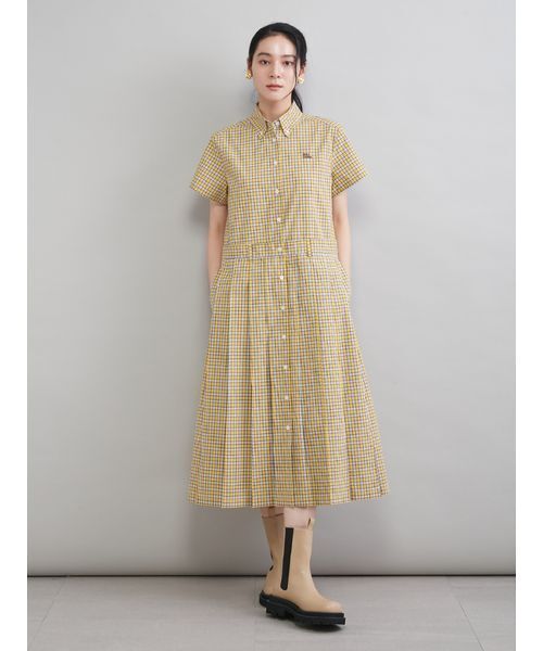 Mila Owen（ミラオーウェン）の「プリーツシャツワンピース（ワンピース・レディース・イエロー/ネイビー/ベージュ・1/0）」の21枚目の写真
