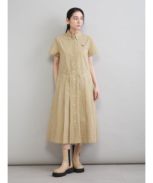 Mila Owen（ミラオーウェン）の「プリーツシャツワンピース（ワンピース・レディース・イエロー/ネイビー/ベージュ・1/0）」の22枚目の写真