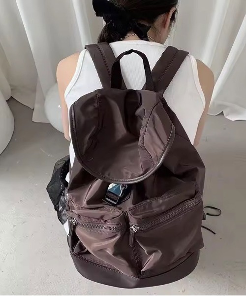 ammy.(エイミードット)の「【 ammy. / エイミードット 】 ラウンドフォルム フラップ バックパック(バックパック/リュック・レディース・ダークブラウン/アイボリー/ブラック・FREE)」の16枚目の写真