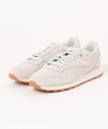Reebok リーボック CLASSIC LEATHER レディースレザースニーカー(クラシックレザー) 162014 100262151 グレー/チョーク/ガム
