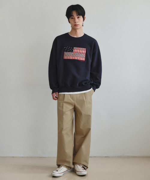 WEDNESDAY OASIS(ウェンズデーオアシス)の「テーラードディープワンタックチノパンツ_BEIGE(W25PT22)(スラックス・メンズ・ベージュ・MEDIUM/LARGE)」の4枚目の写真