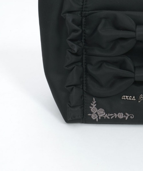 axes femme(アクシーズファム)の「撥水ナイロンリボンショルダー(ショルダーバッグ・レディース・ピンク/キナリ/ブラック・FREE)」の13枚目の写真