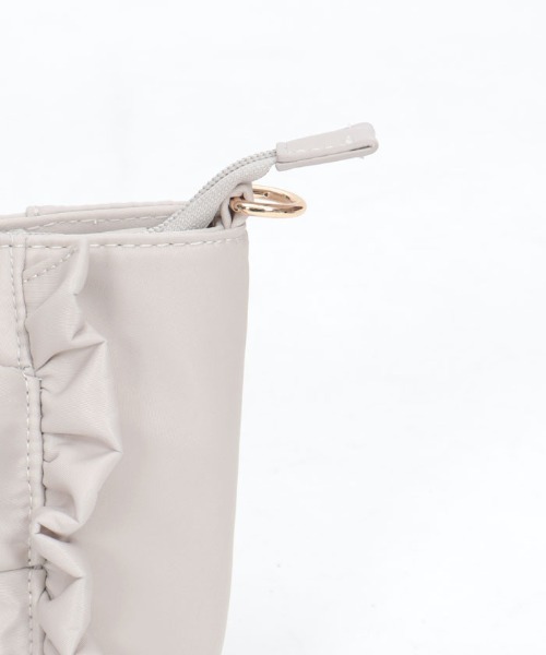 axes femme(アクシーズファム)の「撥水ナイロンリボンショルダー(ショルダーバッグ・レディース・ピンク/キナリ/ブラック・FREE)」の20枚目の写真