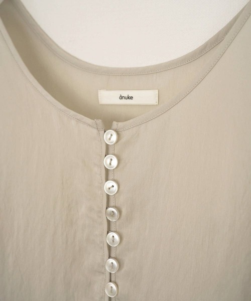 anuke（アンヌーク）の「anuke　Camisole Layered Tanktop キャミソールレイヤードタンクトップ/62610428（タンクトップ・レディース・ブラウン/アイボリー・ONE SIZE）」の17枚目の写真