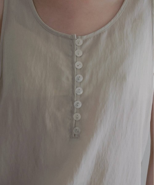 anuke（アンヌーク）の「anuke　Camisole Layered Tanktop キャミソールレイヤードタンクトップ/62610428（タンクトップ・レディース・ブラウン/アイボリー・ONE SIZE）」の8枚目の写真