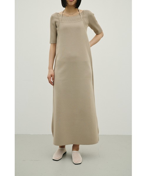 STYLEMIXER(スタイルミキサー)の「2ピースラップキャミワンピース(ワンピース・レディース・ベージュ/ブラック/グリーン・MEDIUM/SMALL)」の1枚目の写真