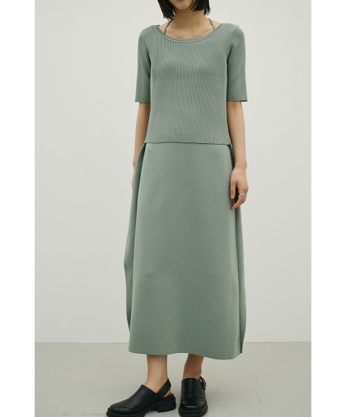 STYLEMIXER(スタイルミキサー)の「2ピースラップキャミワンピース(ワンピース・レディース・ベージュ/ブラック/グリーン・MEDIUM/SMALL)」の3枚目の写真