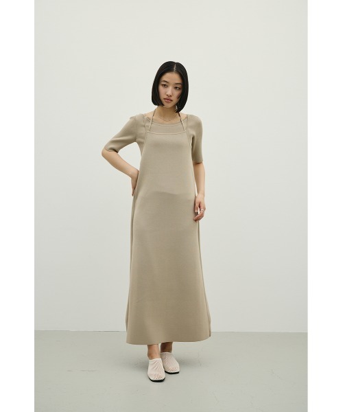 STYLEMIXER(スタイルミキサー)の「2ピースラップキャミワンピース(ワンピース・レディース・ベージュ/ブラック/グリーン・MEDIUM/SMALL)」の8枚目の写真