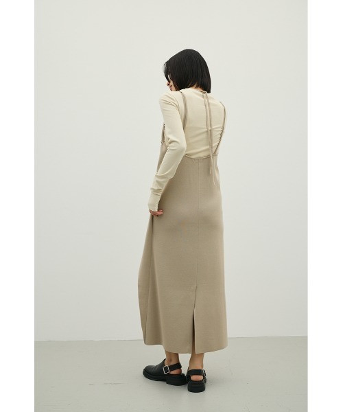 STYLEMIXER(スタイルミキサー)の「2ピースラップキャミワンピース(ワンピース・レディース・ベージュ/ブラック/グリーン・MEDIUM/SMALL)」の11枚目の写真