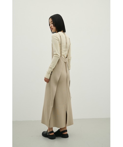 STYLEMIXER(スタイルミキサー)の「2ピースラップキャミワンピース(ワンピース・レディース・ベージュ/ブラック/グリーン・MEDIUM/SMALL)」の13枚目の写真