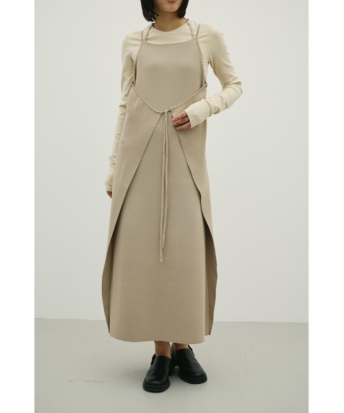 STYLEMIXER(スタイルミキサー)の「2ピースラップキャミワンピース(ワンピース・レディース・ベージュ/ブラック/グリーン・MEDIUM/SMALL)」の18枚目の写真