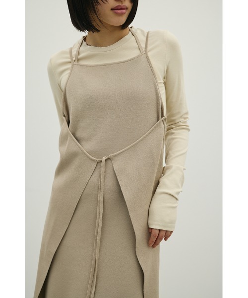 STYLEMIXER(スタイルミキサー)の「2ピースラップキャミワンピース(ワンピース・レディース・ベージュ/ブラック/グリーン・MEDIUM/SMALL)」の19枚目の写真