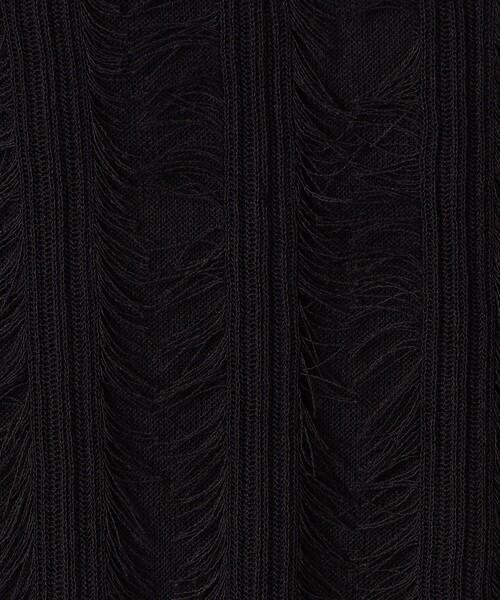 NICOLE white（ニコルホワイト）の「フリンジニットプルオーバー（ニット/セーター・レディース・ブラック・FREE）」の22枚目の写真