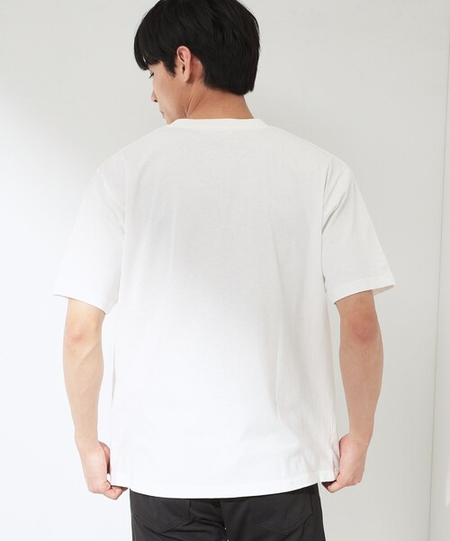 THE SHOP TK (ザ ショップ ティーケー )の「【夏コーデの主役に】グラフィックコットン半袖Tシャツ CAT/LANDSCAPE(Tシャツ/カットソー・メンズ・ホワイト系8/グリーン系5/ライトグレー/オフホワイト・02/03/04)」の6枚目の写真