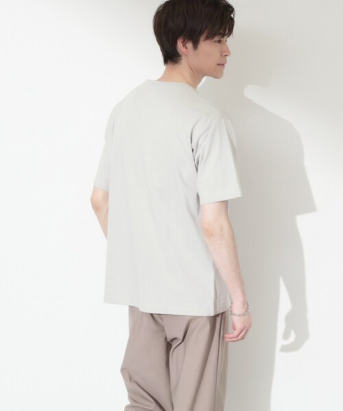 THE SHOP TK (ザ ショップ ティーケー )の「【夏コーデの主役に】グラフィックコットン半袖Tシャツ CAT/LANDSCAPE(Tシャツ/カットソー・メンズ・ホワイト系8/グリーン系5/ライトグレー/オフホワイト・02/03/04)」の10枚目の写真
