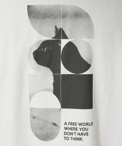 THE SHOP TK (ザ ショップ ティーケー )の「【夏コーデの主役に】グラフィックコットン半袖Tシャツ CAT/LANDSCAPE(Tシャツ/カットソー・メンズ・ホワイト系8/グリーン系5/ライトグレー/オフホワイト・02/03/04)」の12枚目の写真