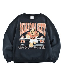 【USED】90's DELTA “OKLAHOMA STATE COWBOYS × THE FLINTSTONE” スウェット