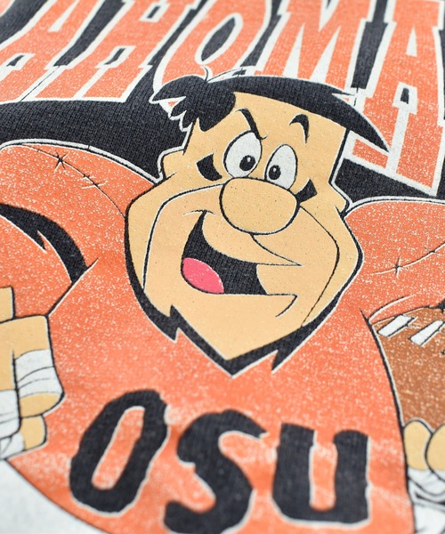 VINTAGE(ヴィンテージ)の「【USED】90's DELTA “OKLAHOMA STATE COWBOYS × THE FLINTSTONE” スウェット(スウェット・メンズ・ブラック・X-LARGE)」の3枚目の写真