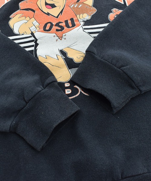 VINTAGE(ヴィンテージ)の「【USED】90's DELTA “OKLAHOMA STATE COWBOYS × THE FLINTSTONE” スウェット(スウェット・メンズ・ブラック・X-LARGE)」の9枚目の写真