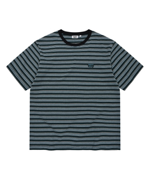 マルチストライプ半袖Tシャツブラック