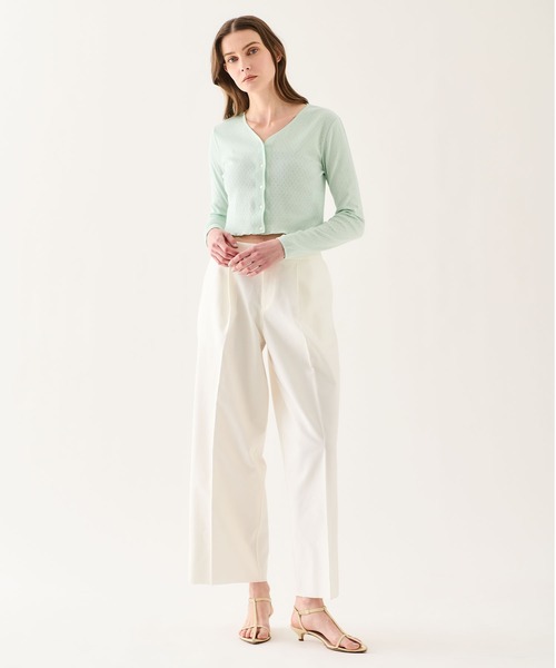 ESTNATION(エストネーション)の「GOOD PEOPLE GOOD STITCHING GOOD PRODUCT for ESTNATION / チノバランサーキュラーパンツ(スラックス・レディース・ホワイト・SMALL/X-SMALL)」の10枚目の写真