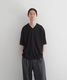 O（オー）の「crepuscule Washi v/n knit t-shirt（Tシャツ/カットソー）」