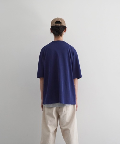 crepuscule（クレプスキュール）の「crepuscule Washi v/n knit t-shirt（Tシャツ/カットソー・メンズ・ブラック/ブルー・2）」の5枚目の写真
