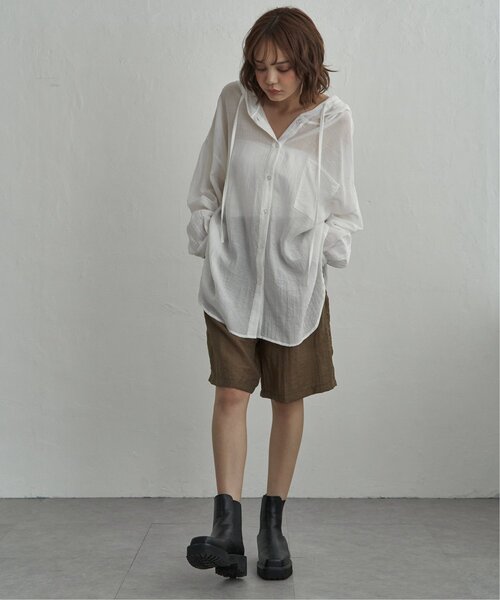 notch.(ノッチ)の「ハーフパンツ(スラックス・レディース・ブラウン/ブラック・M)」の20枚目の写真