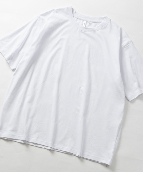 JOHN'S CLOSET(ジョンズクローゼット)の「【31】エクストラタッチコットン クルーネックTシャツ 無地/ピグメント(Tシャツ/カットソー・メンズ・ホワイト/ブラック/チャコールグレー/グレー・SMALL/LARGE/MEDIUM)」の2枚目の写真