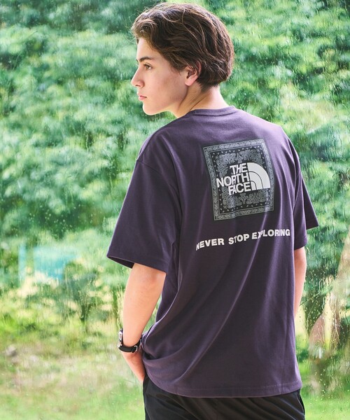 THE NORTH FACE(ザノースフェイス)の「【WEB限定】<THE NORTH FACE>ショートスリーブ バンダナ Tシャツ(Tシャツ/カットソー・メンズ・ブラック/パープル/ネイビー/オフホワイト・S/M/L/XL)」の4枚目の写真