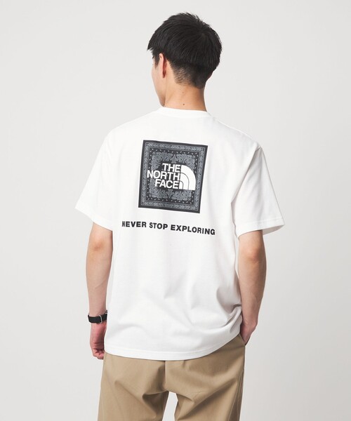 THE NORTH FACE(ザノースフェイス)の「【WEB限定】<THE NORTH FACE>ショートスリーブ バンダナ Tシャツ(Tシャツ/カットソー・メンズ・ブラック/パープル/ネイビー/オフホワイト・S/M/L/XL)」の2枚目の写真