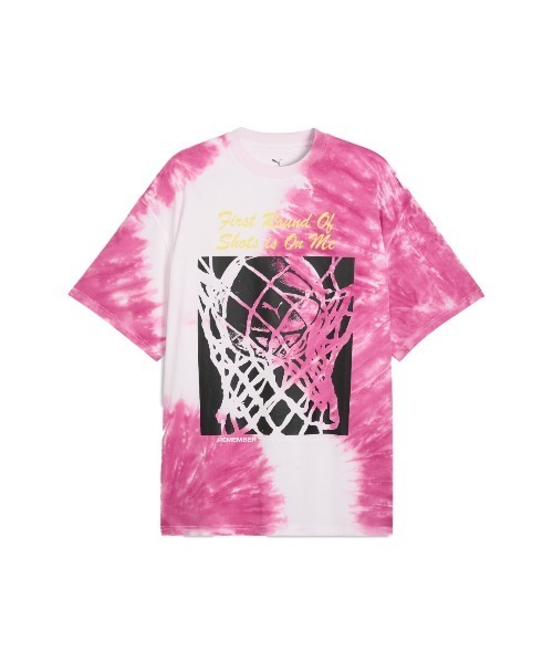 PUMA(プーマ)の「PUMA WHAT THE FUN TEE(プーマ WHAT THE FUN Tシャツ)(Tシャツ/カットソー・メンズ・ピンク系・SMALL/MEDIUM/LARGE/X-LARGE/XX-LARGE)」の5枚目の写真