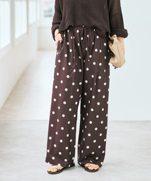 Spick & Span | 《一部店舗+WEB限定》ドットプリントイージーパンツ(その他パンツ)